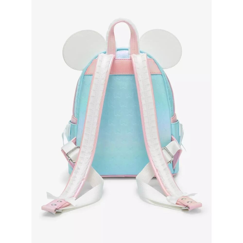 Loungefly Disney Minnie Mouse Ruffle Ears Mini Backpack - Picture 3 of 4